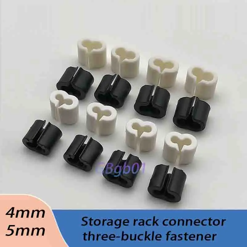 4mm 5mm Shelf Plastic Connector ClipWire Fixing Clip DIY Storage Rack Assembly Clip High-Strength Durable Fastener