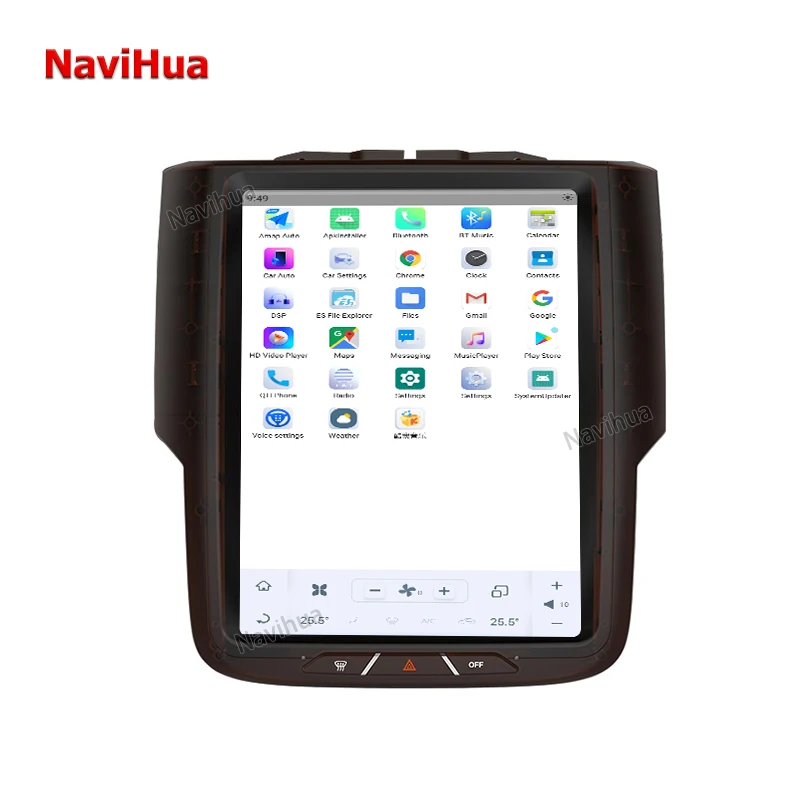 

Navihua Para Carro Car Stereo For Tesla Style Dodge Ram 2015-2018 Multimedia Player Head Unit GPS Navi Android Screen Car Radio