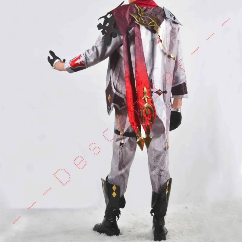 Costume de Cosplay Tartaglia Genshin Impact, Ensemble d'InPorter avec Perruque, pour Halloween