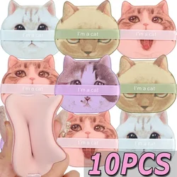 10PCS Cat Cosmetic Powder Puff Tools Dry and Wet Use Women Face Makeup Sponge Soft Beauty Double Side Hydrophilic Cosmetic Puff