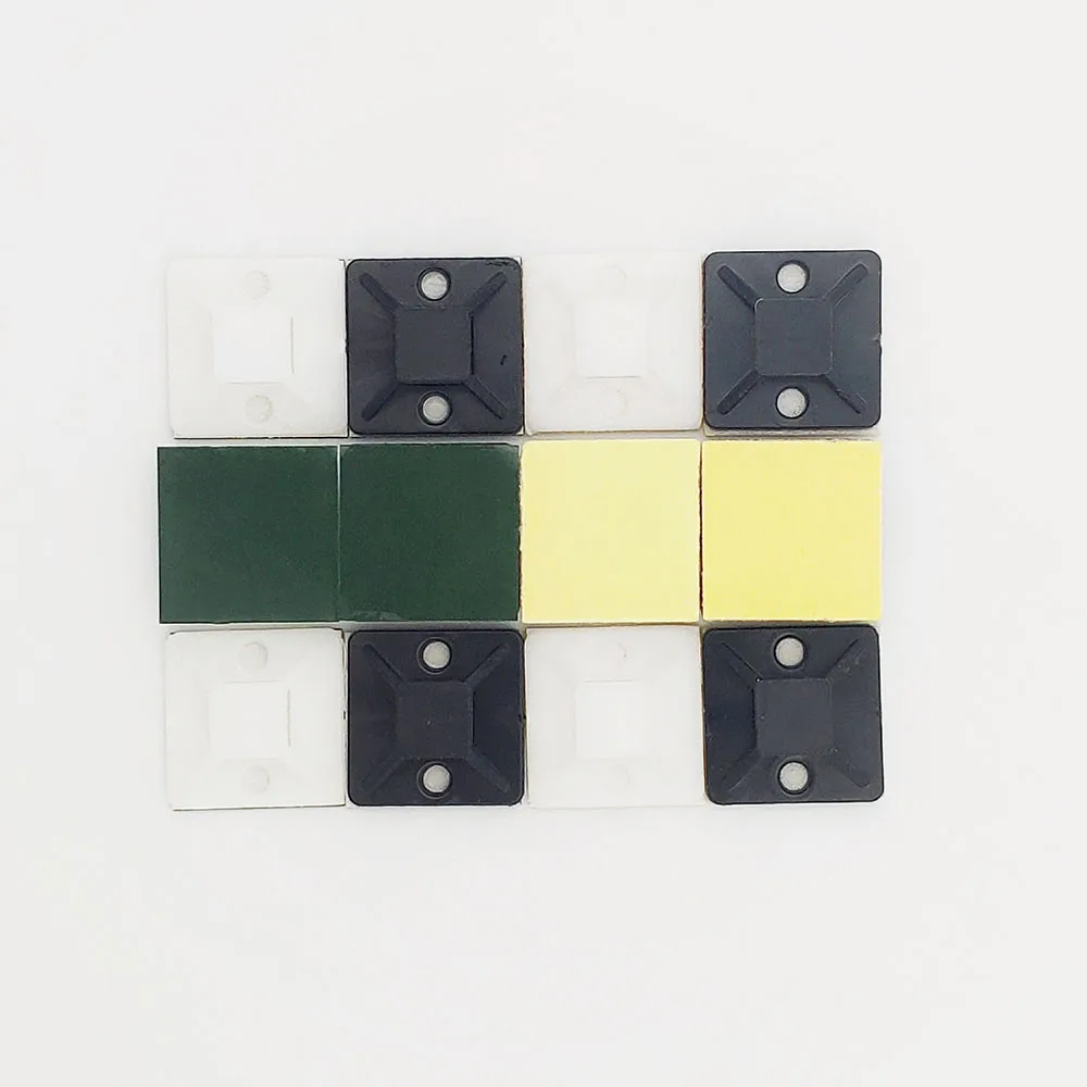 Cable tie mount black Zip Tie car Cable Wire Removable Self Adhesive cable tie base Wall Holder Mount Clip/Clamp cable fix