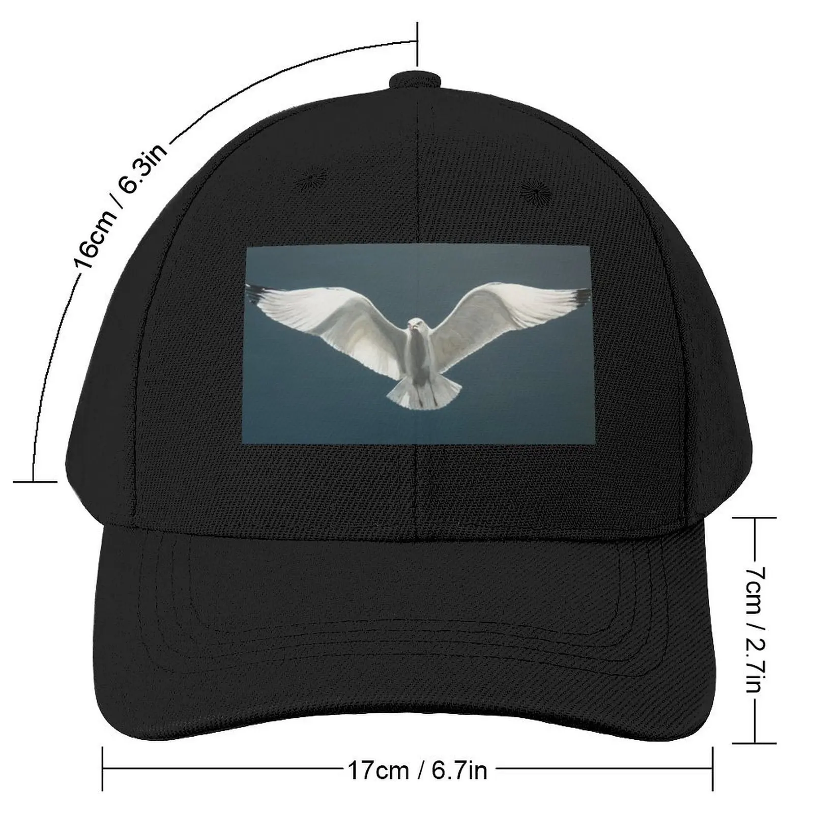 Seagull Soaring by Lisa Steer Baseball Cap Custom Cap hiking hat Military Tactical Cap Designer Man Women's