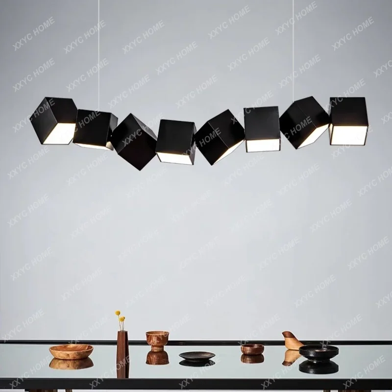 Designer Chandelier modern minimalist square hanging lamps for restaurant living room dining table office bar lighting fixtures