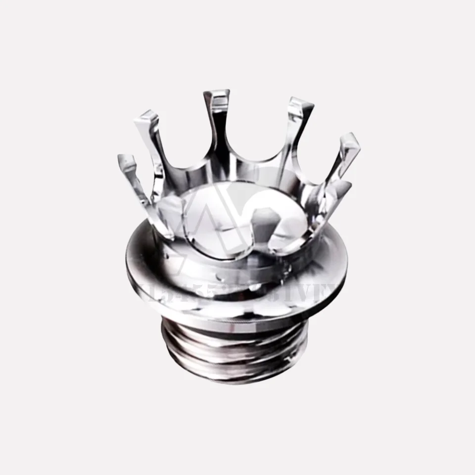 

Mactions Crown Style Vented Fuel Tank Cap Gas Cap For Harley Sportster XL 883 1200 Touring Road King Dyna Softail Custom
