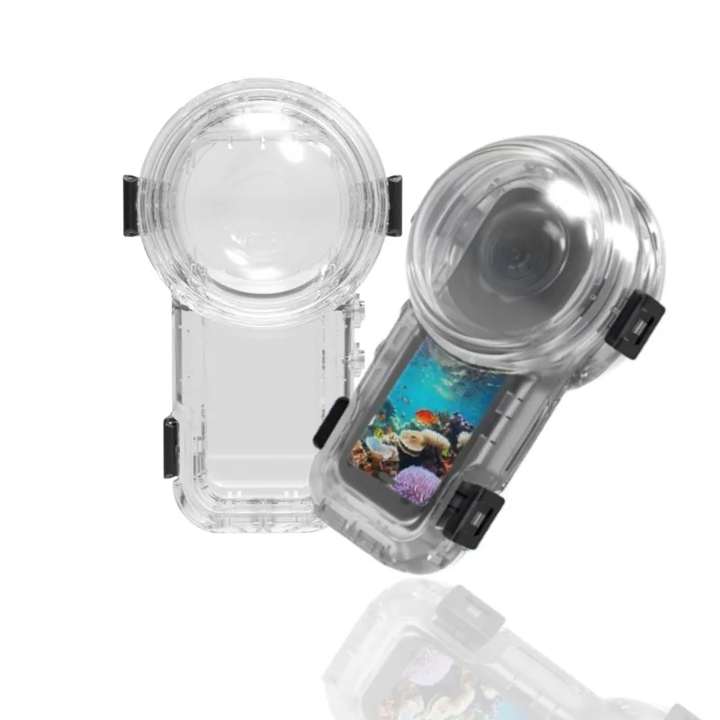 

360X5 full invisible waterproof case 60m panoramic camera diving case, quick release protective case