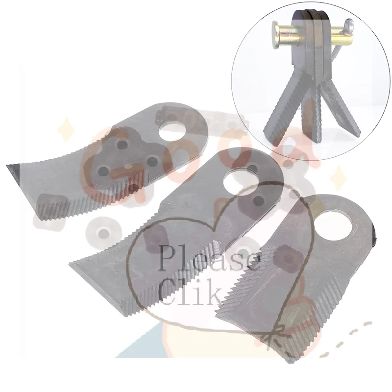 【HG】Straw Returning Machine Grass Shredder Serrated Knife Hammer Cart-type Lawn Mower Blade Accessories