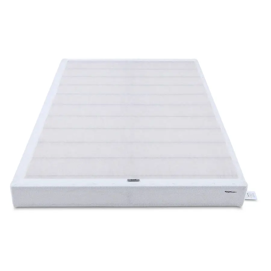 Basics Sturdy Bed Base 5 Inch Smart Box Spring Mattress Foundation Tool-Free Assembly Strong Support 74" x 38" x 5"