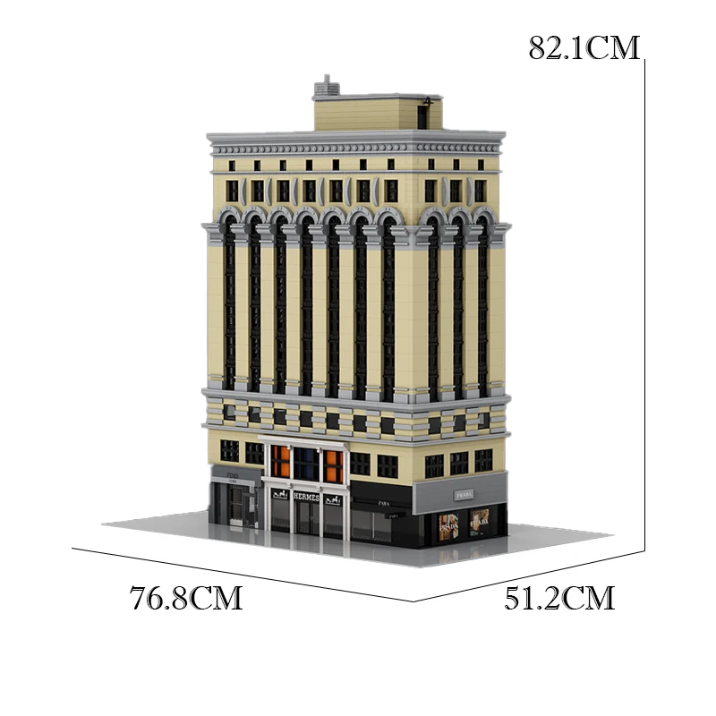 Blocos de construção de Nova York para crianças, venda quente, Street View, Modular Moc, Nova York, ideias criativas, brinquedo DIY, presente de aniversário, 6938pcs