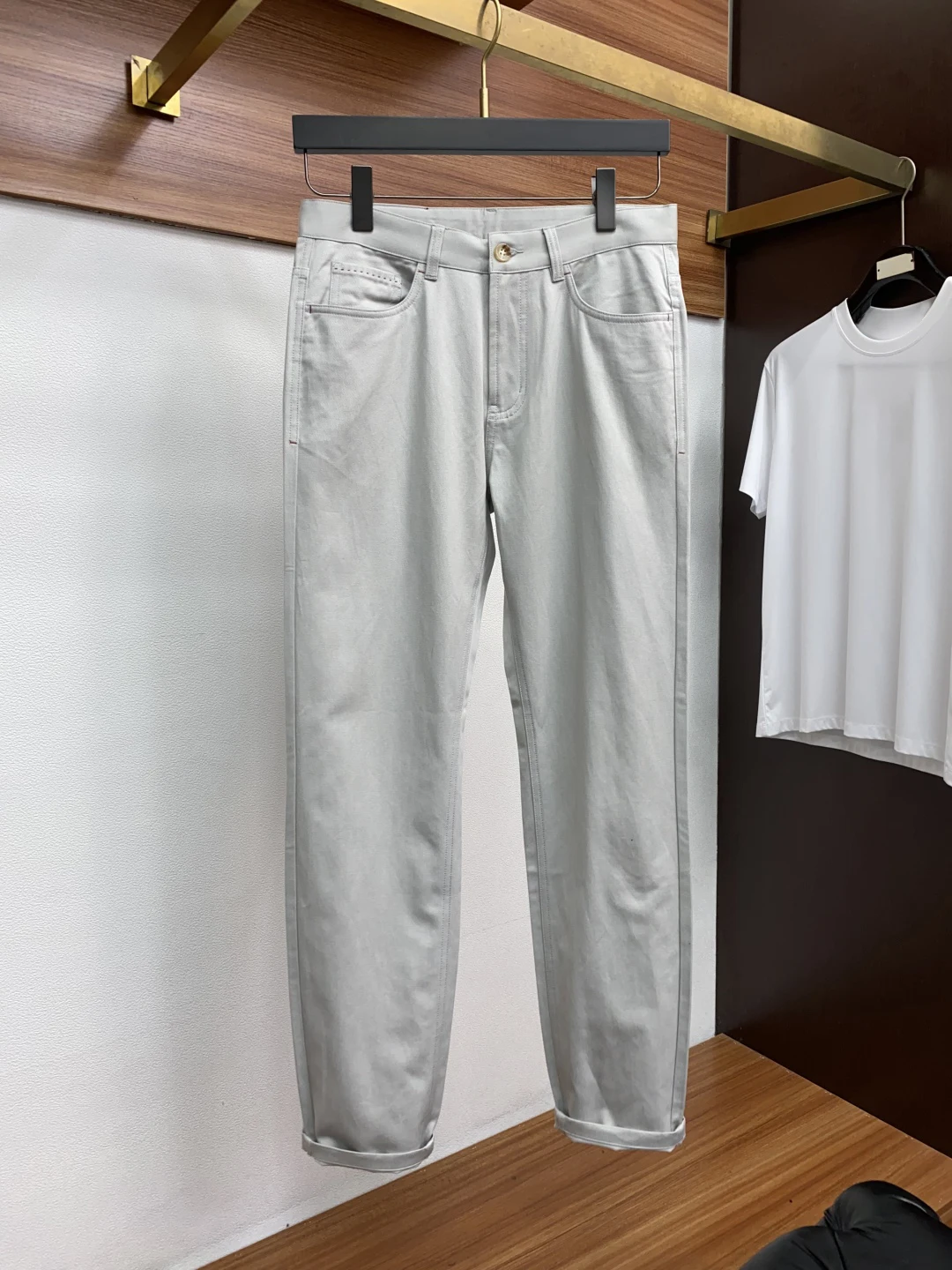 BLLIYOSS 2025 New Embroidered Casual Pants Product Leisure Breathable outdoors Big size 30-40 Pants recombinant cotton fabric