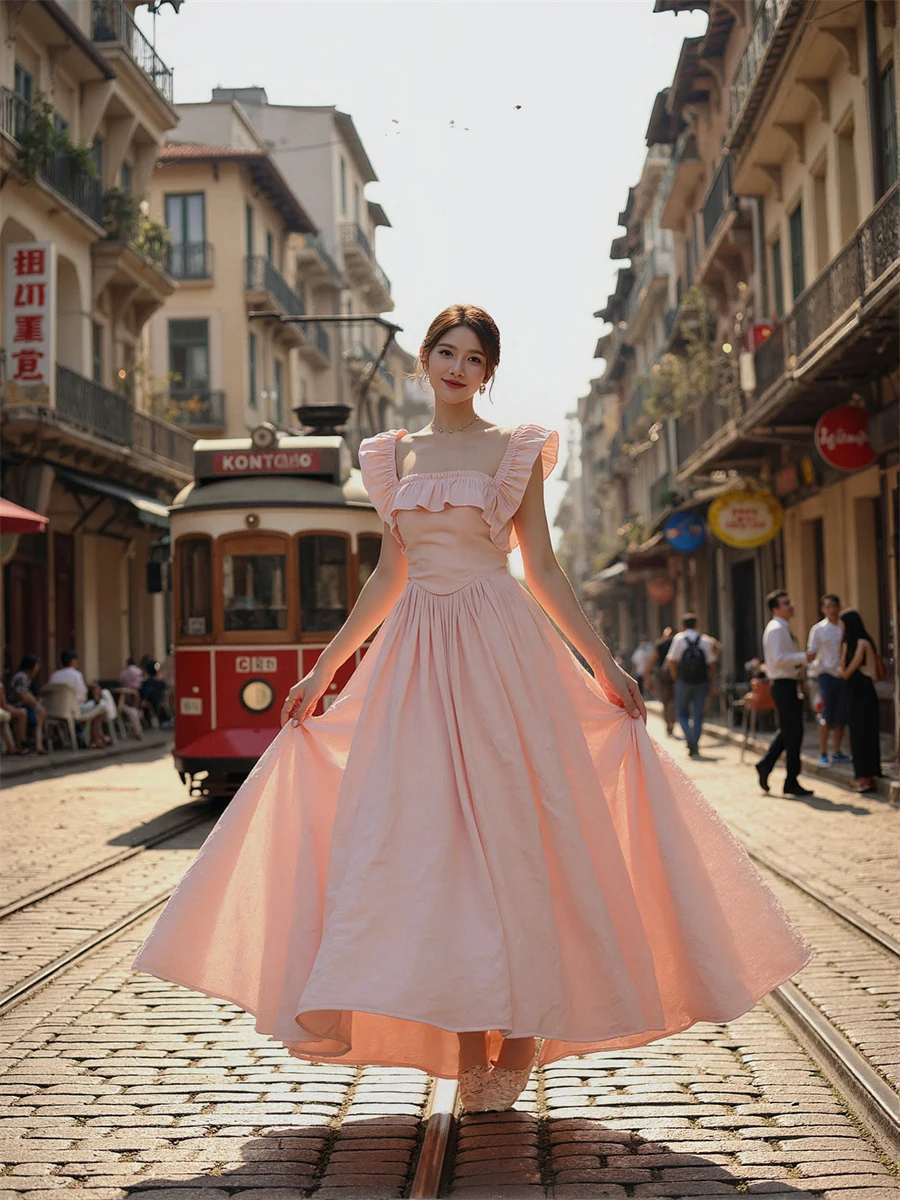 Robes de jour décontractées pour femmes, Style Preppy, col en v, coupe basse, décolleté en cœur, Sexy, chaude, épicée, automne