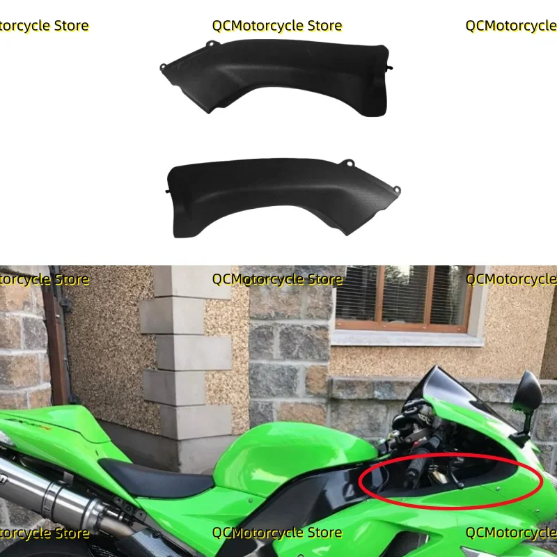 Motorcycle Air Front Dash Intake Ram Air Cover Fairing Fit For Kawasaki Ninja ZX-10R ZX10R ZX 10R 2006 2007