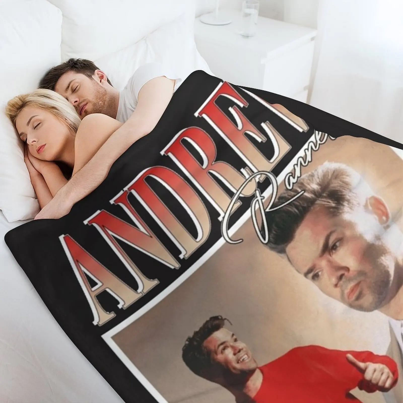 Andrew Rannells Throw Blanket Flannels Plush Retros manga Blankets 4