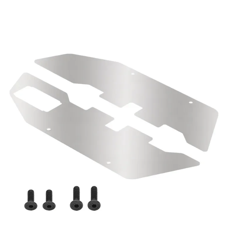 Stainless Steel Front and Rear Chassis Armor Protector for Traxxas Slash 2WD 1/10 RC Car Upgrade Parts Accessories