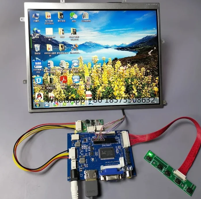 9.7 inch display module kit HDVGAV multi-channel signal source IPS1024X768 full-view full-color square LCD screen
