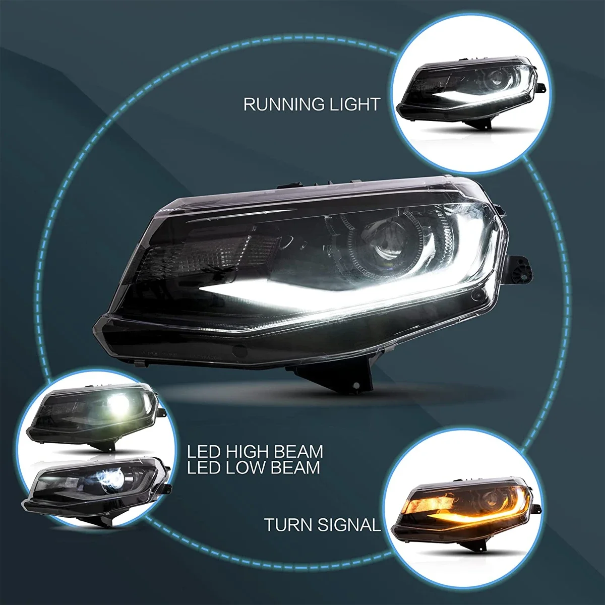 

Автомобильные фары, светодиодные фары LT SS RS ZL LS, автомобильные детали, аксессуары, освещение 2016-2018 для Chevrolet Camaro, фары