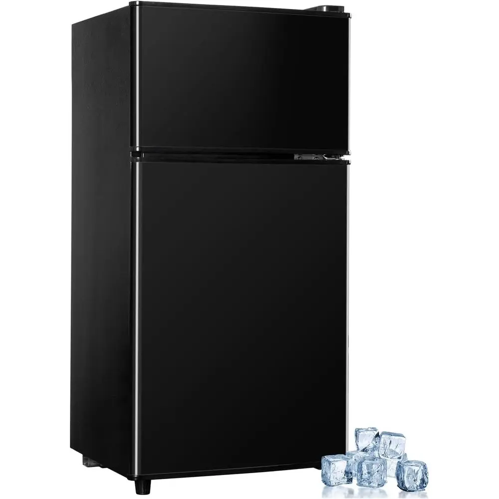 Compact Double Door Refrigerator With 3.2 Cu. Ft. Capacity,…