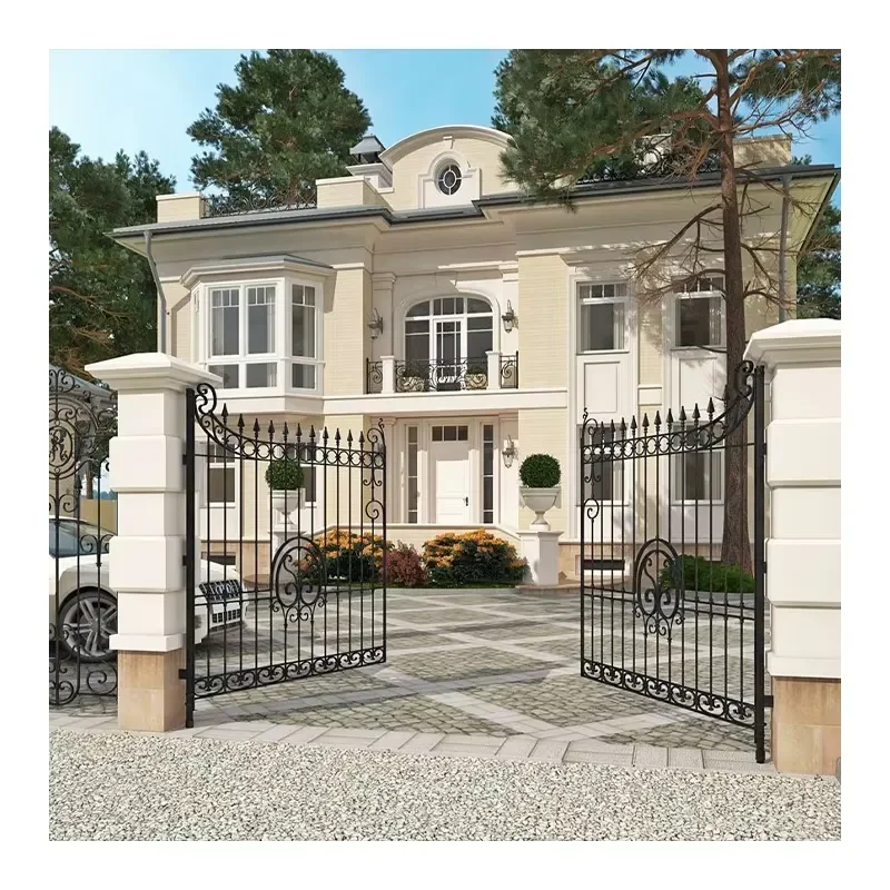 Modern House Main Beautiful Entrance Gate Decoration Parts New Designs Villa Gate