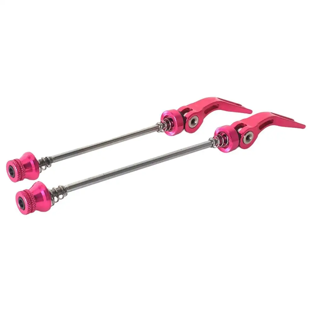 

Blue Aluminum Alloy Axle Bike Quick Release Lever CNC Precision Forging Screw Length 145mm 6 Colors Available 7.2cm Long Handle