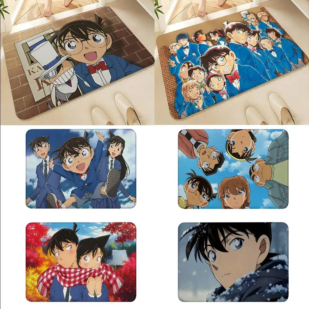 Anime D-Detective Conan Floor Mats Home Laundry Rug Carpet For Living Room Decor Lounge Area Anti-slip Foot Mat Entrance Doormat