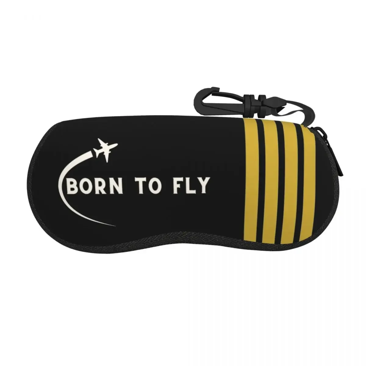 Airplane Born To Fly Glasses Case Printing Aviation Airport Eyewear Protector Office Eye Contacts Case