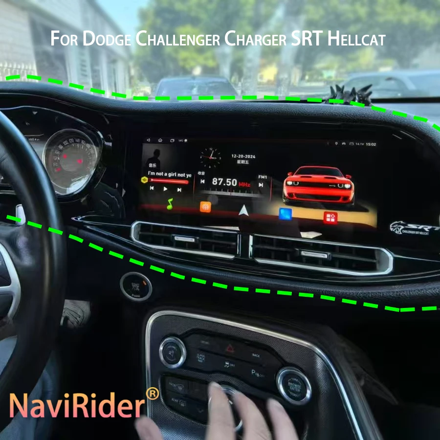

Android For Dodge Challenger Charger SRT Hellcat 2010-2024 Car Radio Video Multimedia Player Stereo GPS Navigation Head Unit DSP