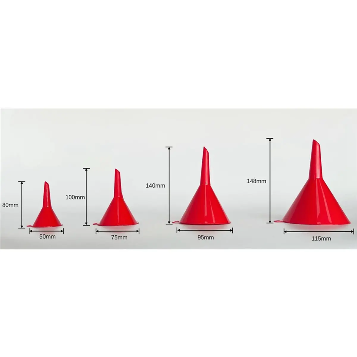 Coolant Funnel Kit, 15 Piece Fluid and Oil Funnel Set, Coolant Funnel Kit Allows Access to Hard-to-Reach Radiators
