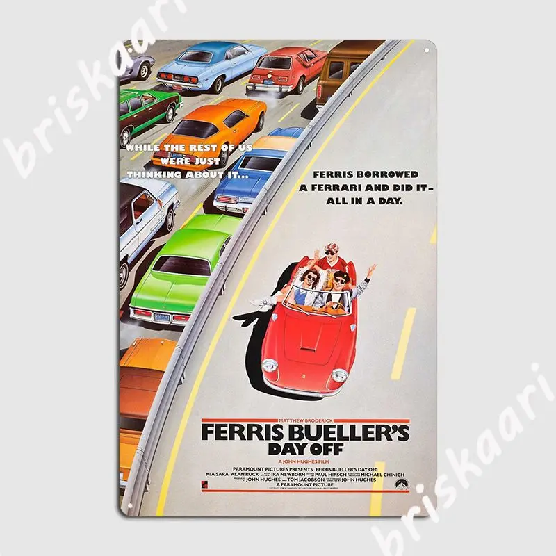 Ferris Bueller S Day Off Vintage Poster Metal Sign Printing Plates Home Wall Cave Tin Sign Poster