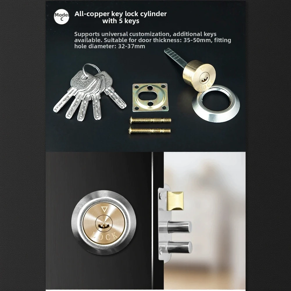 

Drill Resistant Mechanical Lock Cylinder for Wooden Doors Security Doors and Iron Doors with Copper Core Construction