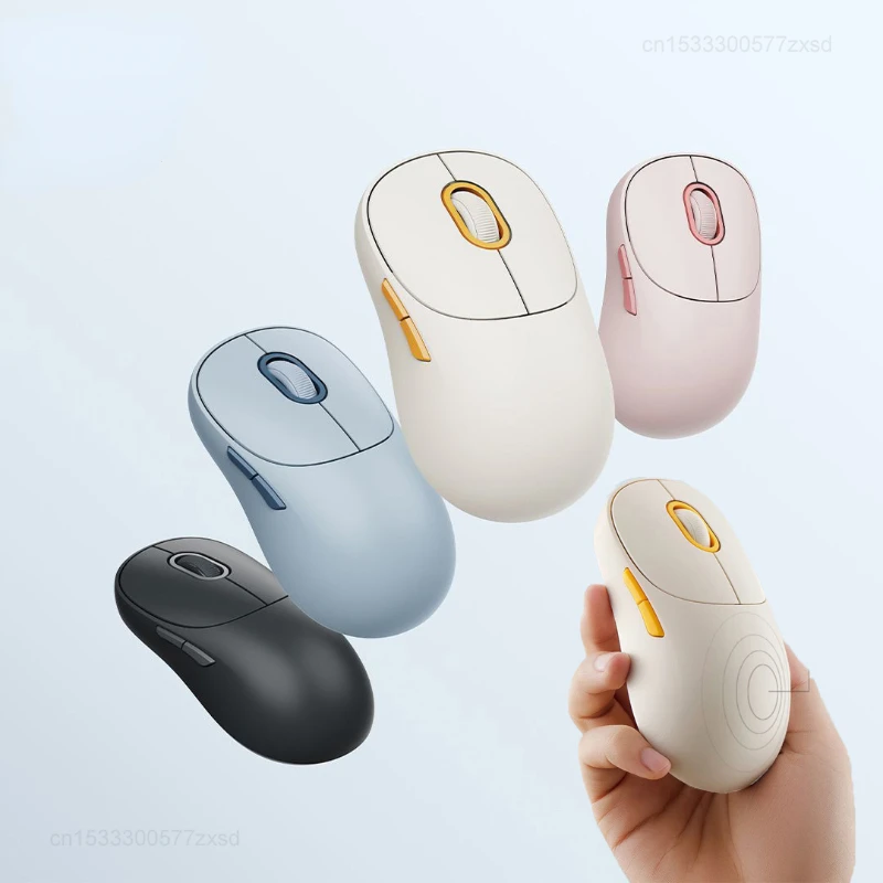 Youpin Youpin Wireless Mouse 3 Color Edition High Beauty Home Office Wireless 2.4G Bluetooth Dual Mode for Tablet Notebook Mouse