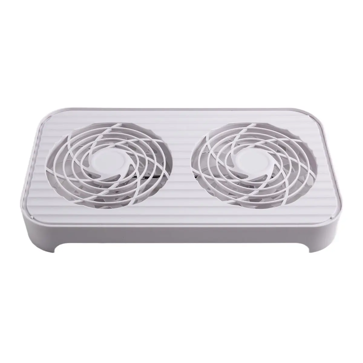 [VALUE PACK]Z-X4 White Pc Accessories 14cm Dual Fans Low Noise Stackable Using Router/Micro-Radiator Base USB Interface 65.8CFM