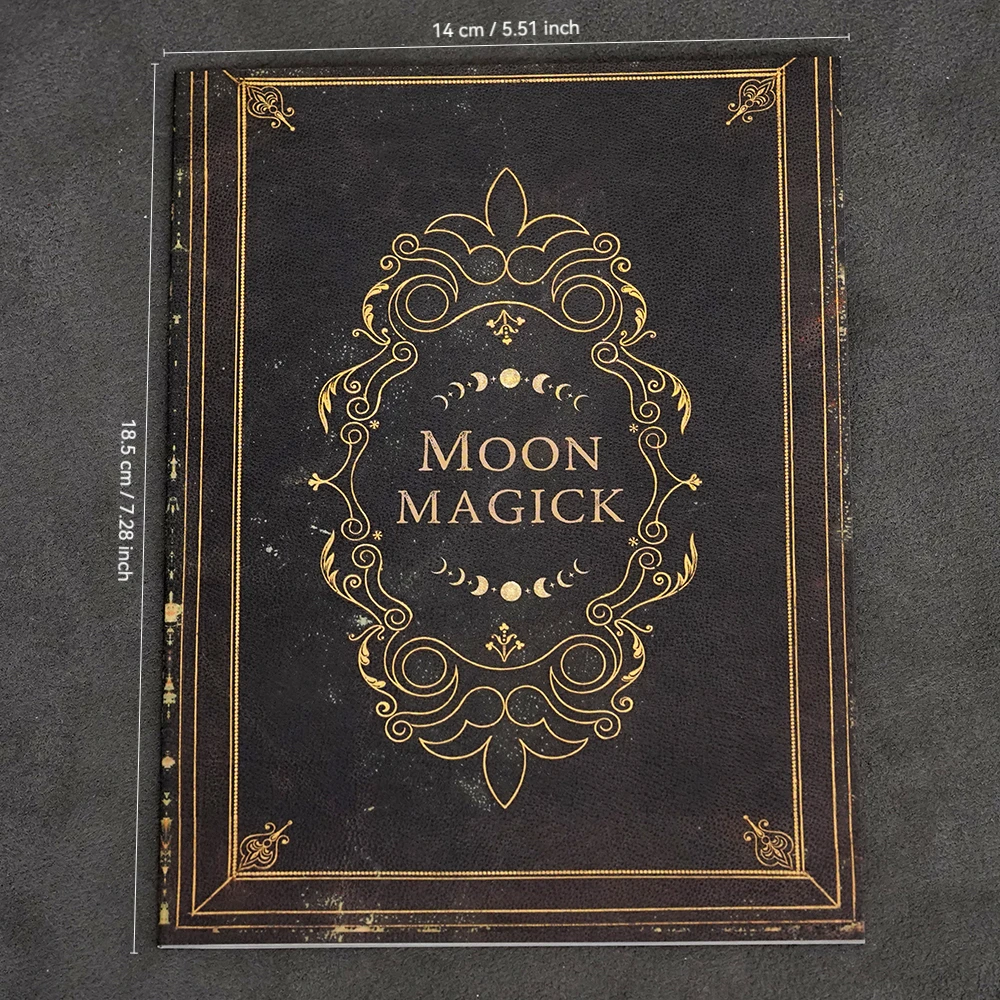 Moon Magic Journal Lunar Spellbook Grimoire Notebook for Witchcraft Ritual Planning Moon Phase Tracking Full Moon New Moon Manif image 5