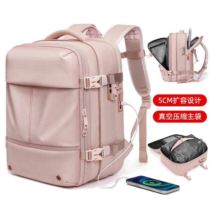 Tas Kasual Bisnis Kemasan Kompresi Vakum Tas Travel Y2k Ransel Fashion Ransel Kapasitas Besar Tas Tahan Air Untuk Pria