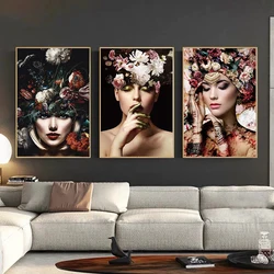 Diamond Painting 5d New Abstract Woman Wearing Flowers Butterfly Pictures Of Rhinestones Diamond Embroidery Sale Handmade Gift