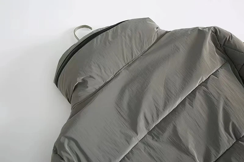 Women's Thiened Long Cotton Jaet Hooded Stand Collar Autumn Winter New Sle Casual Comfortable Zipper Closure Coat