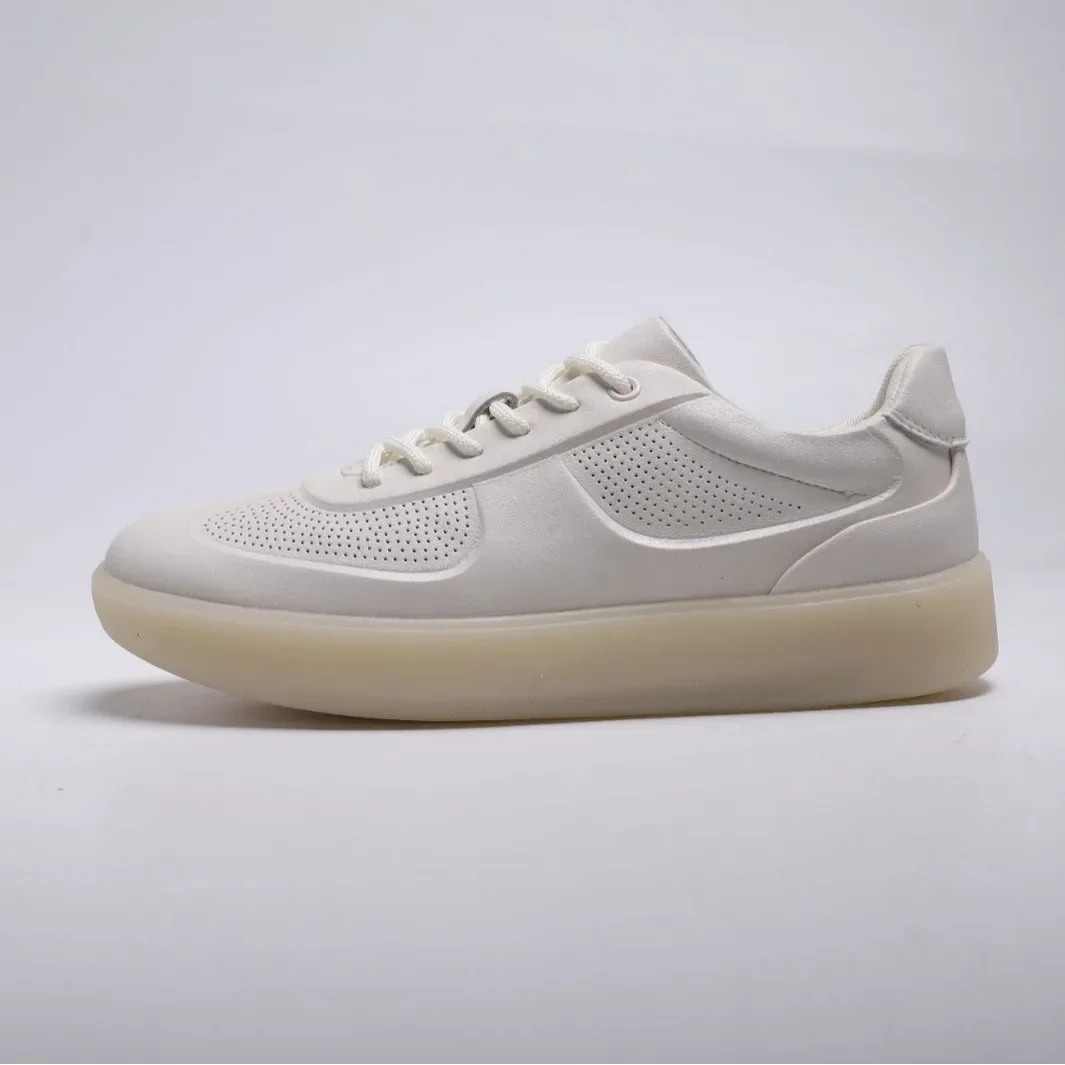 2026 New Spring Women Flat Shoes Lace Up Round Toe Genuine Leather Flats Women Casual Shoes Soft Bottom Ladies Shoes