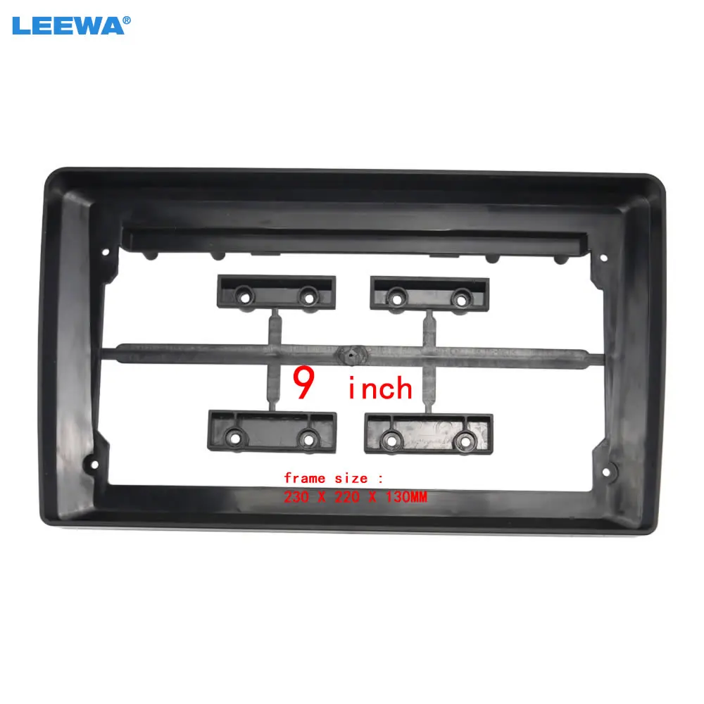 

LEEWA Car Audio 9" Big Screen Head Unit Dash Fascia Panel Frame Kit Adapter For Nissan Sunny 2004-2010 Radio Dash Frame #CA5102