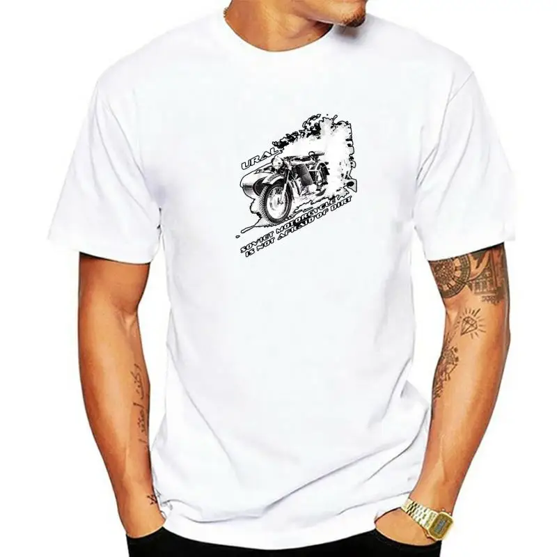 Soviet heavy motorcycles like URAL are not afraid of dirt T-Shirt fashion t-sdhirt men cotton brand teeshirt