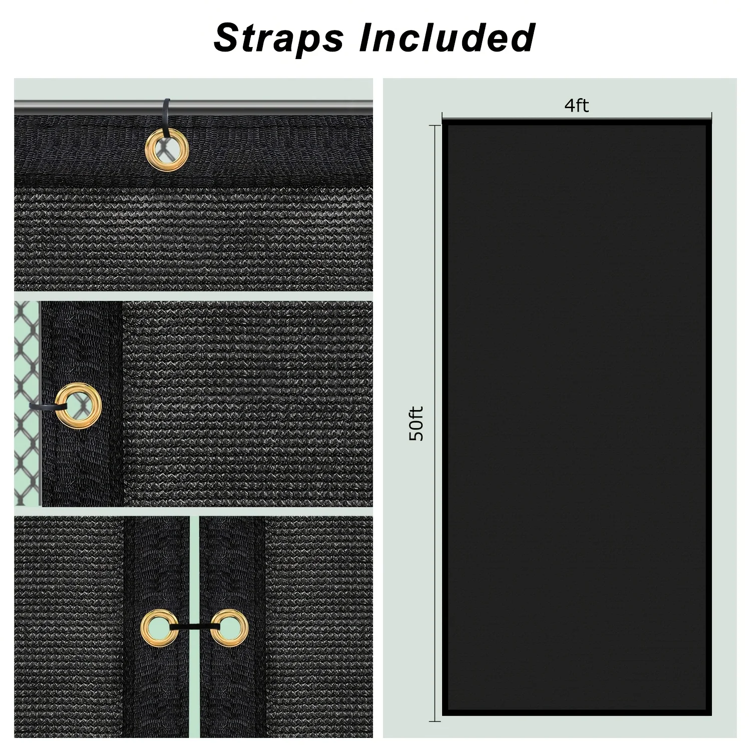 Outdoor Gaps for Sunshade Nets, Privacy Fences, Outdoor Sunshade Nets, Ultra-Dense Uv-Resistant Polyethylene Net Weaving Buckles, Suitable for Greenhouses and Gazebos