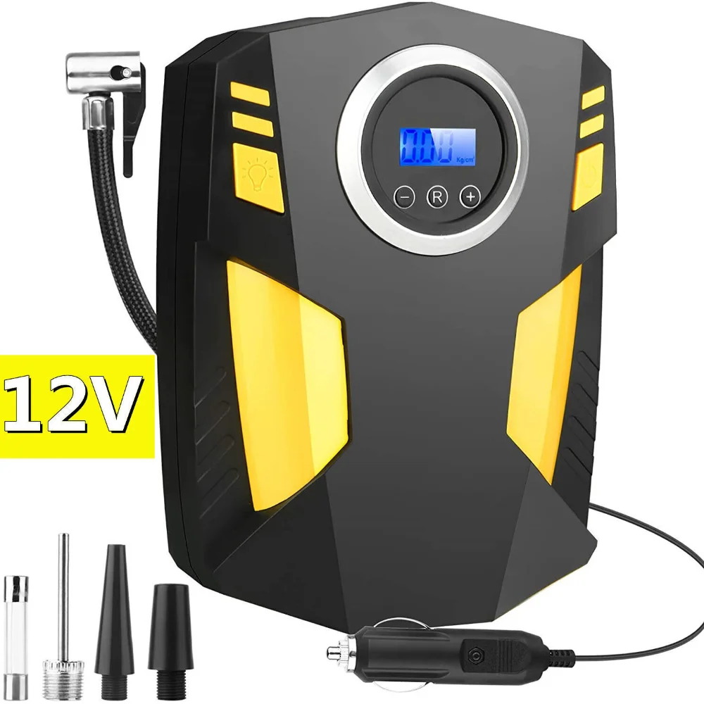 Digital Corded Car Tyre Iator Pump Portable 150PSI Air Compressor LED Light~