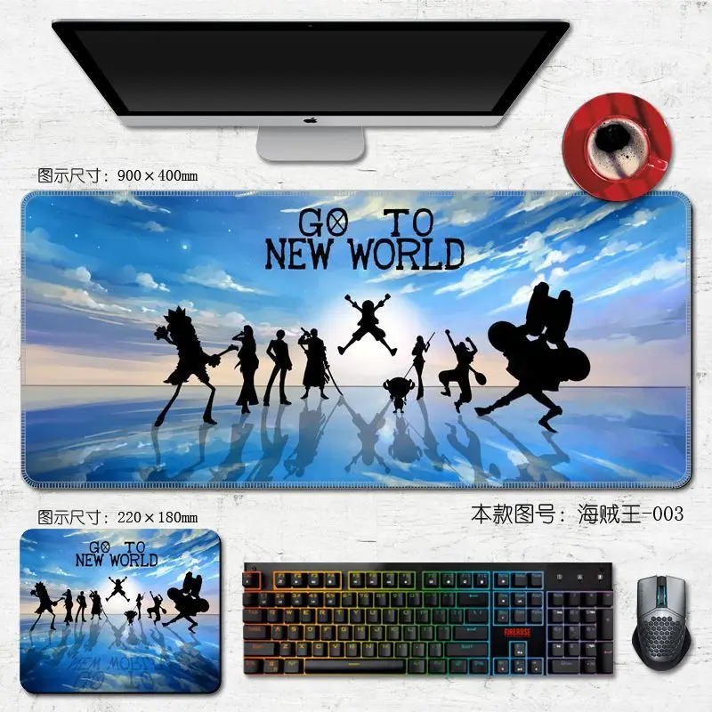 

Mouse Pad Luffy Zoro Gamer Large Cute Wrist Mousepad Keyboard Computer Personality Anime Carpet Rubber XL Laptop Office Desk Mat