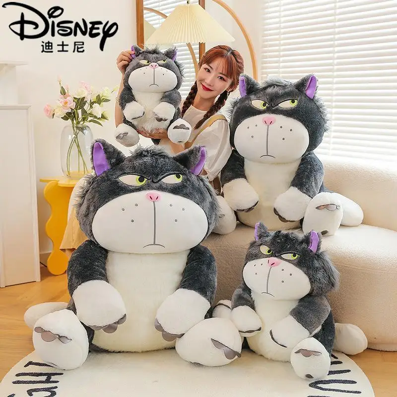 

60cm Disney Anime Lucifer Cat Kawaii Cute Lucifer Cat Doll Plush Toy Bad Bad Cat Doll Birthday Gift Christmas Present