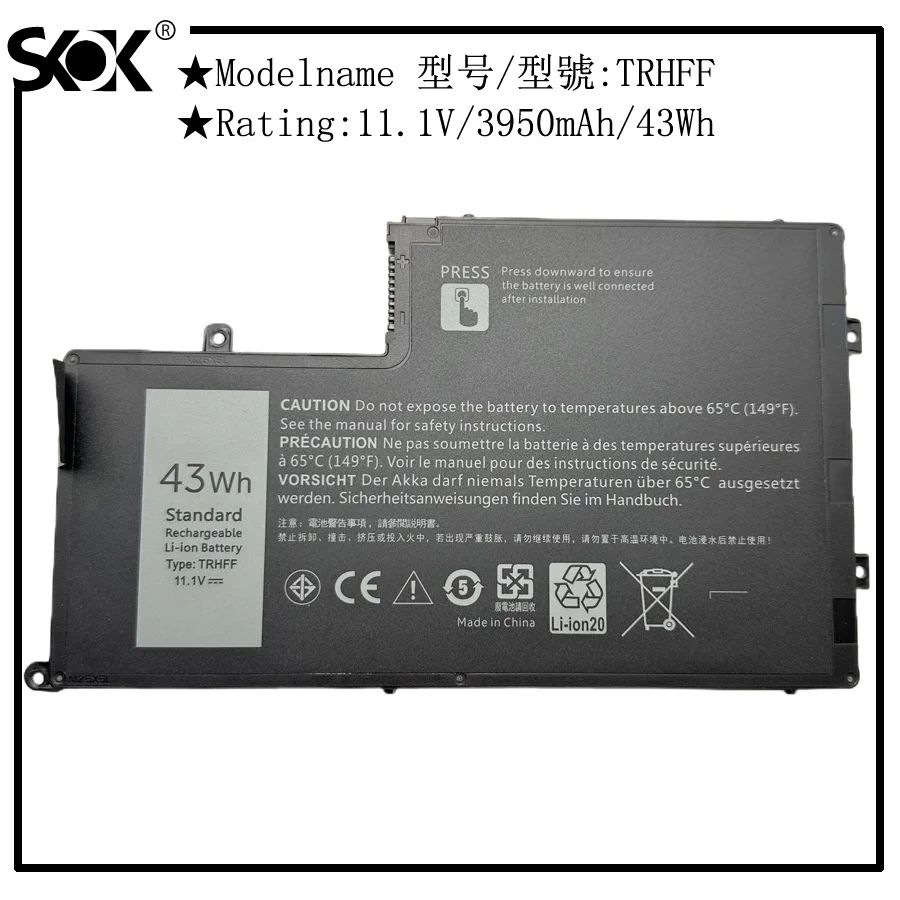 

TRHFF Battery Compatible with Dell Inspiron 5547 N5447 15-5548 14 15 5000 5445 5447 5448, Latitude 14 3450 15 3550, fits P39F