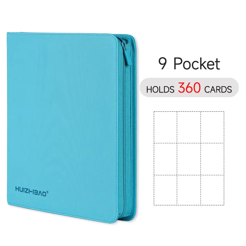 9/12 Pocket Rits Card Binder, Trading card album, Duurzame Side Loading Card voor mtg tcg voor pokemon voor yugioh voor voetbal