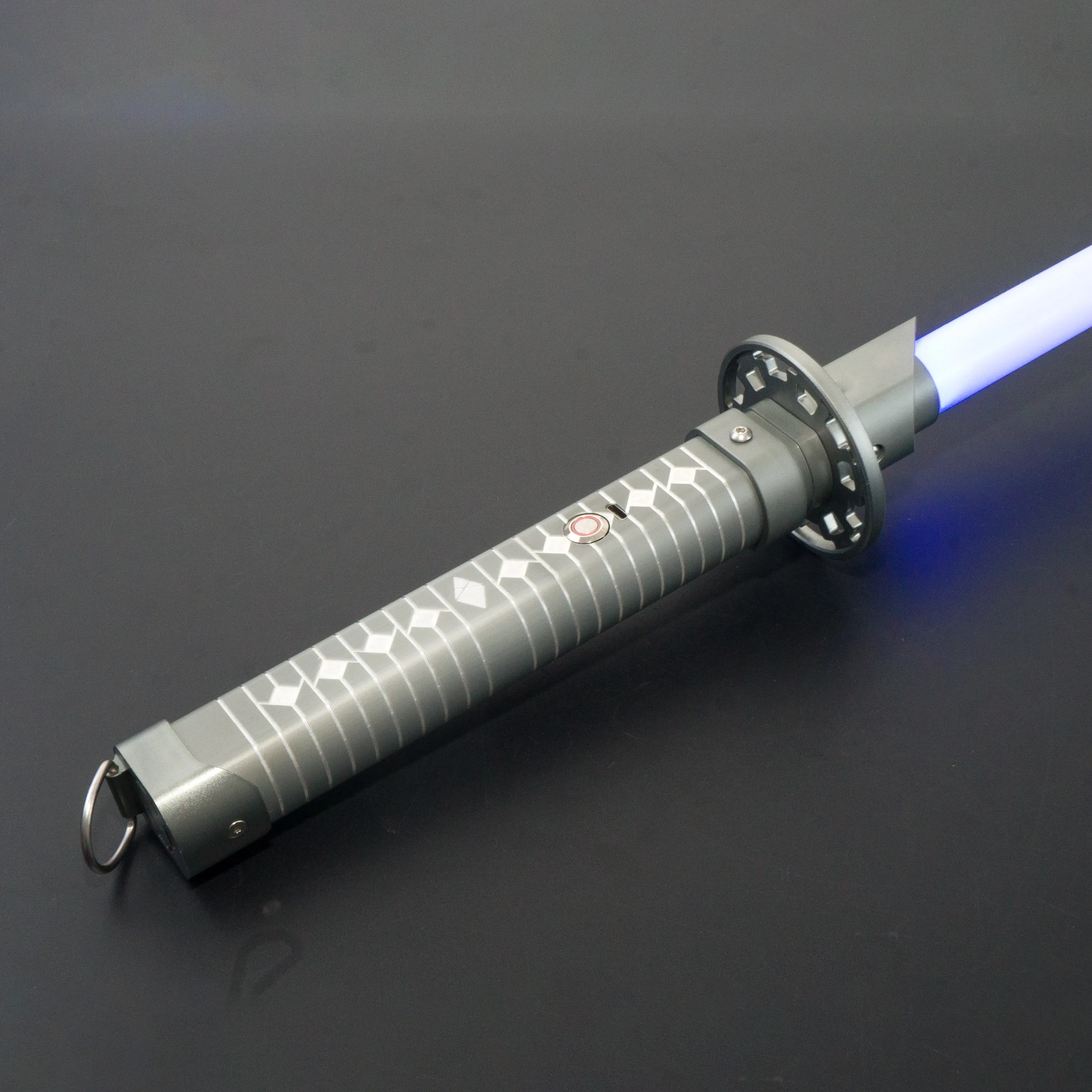 Lâmina samurai sabre de luz edição limitada punho de metal balanço suave sons de duelo pesado cores mudança pixel espada laser jedi