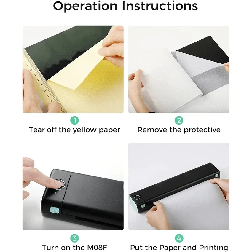Phomemo Tattoo Paper A4 Size Thermal Transfer Copier Stencil Paper High Quality Stencil for M08F M832 M835 Portable Printer
