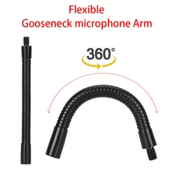 Microphone Gooseneck,Adjustable Flexible Mic Gooseneck,Multifunction Universal Metal Bar