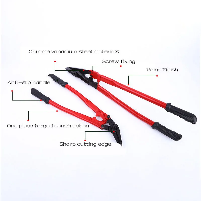 18 بوصة الصناعية الصف الصلب قطاع القص الثقيلة مقص ألواح معدنية القاطع الباردة توالت حزام تفريغ قطع الأدوات اليدوية #6
