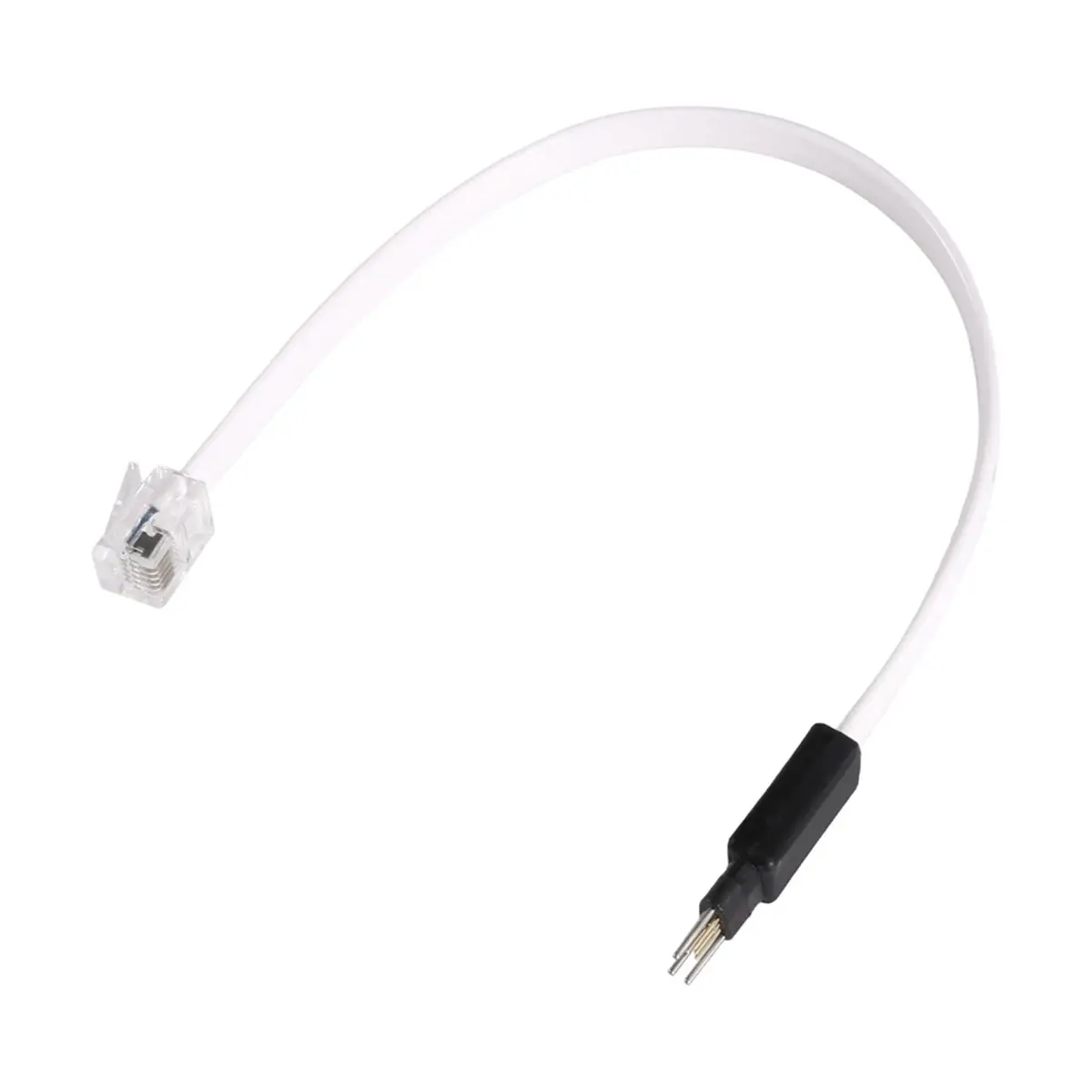 TC2030--NL-10 6-Pin No-Legs Cable with RJ12 Modular Plug for Plug-of-Nails Spring-Pin Cable