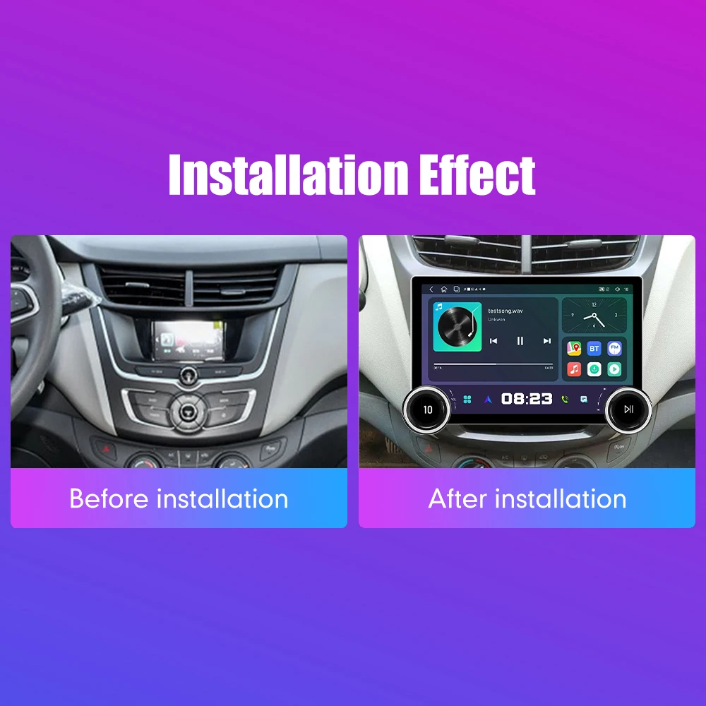 11.8 Inch 2K Double Knobs 2 Din Car Radio For Honda Sail 2015- 2018 Car Radio DVD Multimedia Video Player Android Auto Carplay