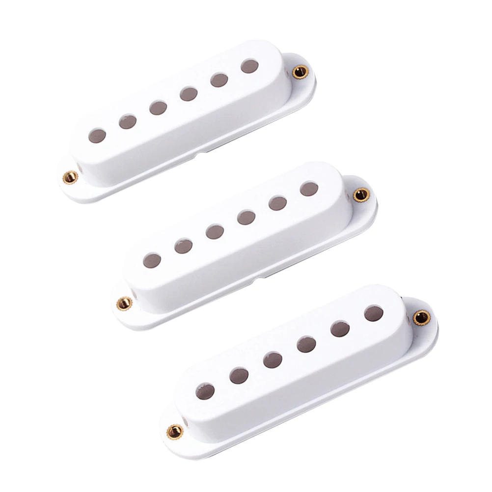 

3pcs Single Coil Pickup Covers For St Electric Guitar Replacement Abs Plastic Easy Install